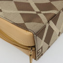 GIVENCHY Hand Bag Canvas Beige Gold Auth SW2228A-14