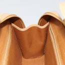 GIVENCHY Hand Bag Canvas Beige Gold Auth SW2228A-19