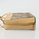 GIVENCHY Hand Bag Canvas Beige Gold Auth SW2228A-4