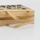 GIVENCHY Hand Bag Canvas Beige Gold Auth SW2228A-7