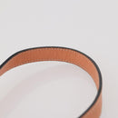 CELINE Chain Shoulder Bag Leather Orange Gold Auth SW2229A-8