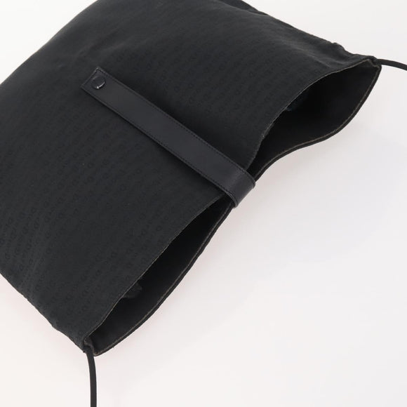 Christian Dior Shoulder Bag Canvas Black Auth SW2230A