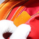 CELINE Shoulder Bag Leather Orange Gold Auth SW2232A-24
