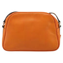 CELINE Shoulder Bag Leather Orange Gold Auth SW2232A-3