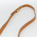 Christian Dior Shoulder Bag Coated Canvas Black Gold Auth SW2237-8