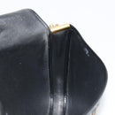 Christian Dior Trotter Canvas Shoulder Bag Navy Gold Auth SW2239-20