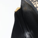 Christian Dior Trotter Canvas Shoulder Bag Navy Gold Auth SW2239-21