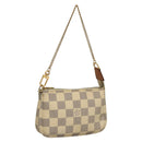 LOUIS VUITTON Damier Azur Mini Pochette Accessoires Pouch N63005 Auth sw224-1