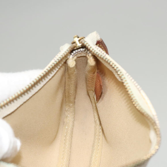 LOUIS VUITTON Damier Azur Mini Pochette Accessoires Pouch N63005 Auth sw224