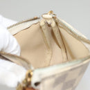 LOUIS VUITTON Damier Azur Mini Pochette Accessoires Pouch N63005 Auth sw224-21