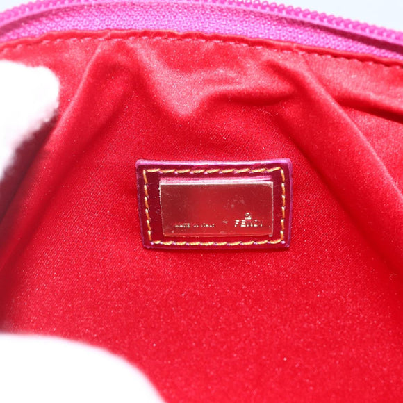 FENDI Zucchino Canvas Hand Bag Gold Auth SW2240A