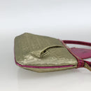 FENDI Zucchino Canvas Hand Bag Gold Auth SW2240A-4