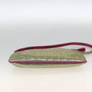 FENDI Zucchino Canvas Hand Bag Gold Auth SW2240A-5