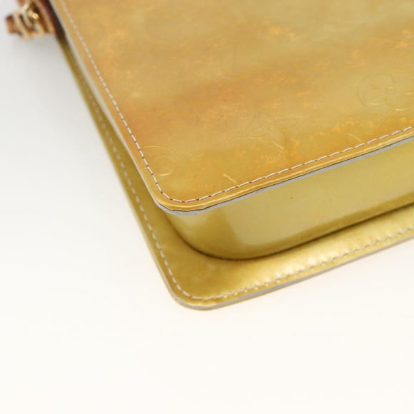 LOUIS VUITTON Monogram Vernis Motto Accessory Pouch Gris M91030 LV Auth SW2241