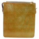 LOUIS VUITTON Monogram Vernis Motto Accessory Pouch Gris M91030 LV Auth SW2241-2