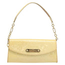 LOUIS VUITTON Vernis Sunset Bluebird Bag Rose florentine M91626 LV Auth SW2242-13