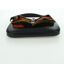 GUCCI Jackie Swirl Print Shoulder Bag Velvet Black Silver 001 3306 Auth SW2243SM-10