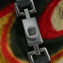 GUCCI Jackie Swirl Print Shoulder Bag Velvet Black Silver 001 3306 Auth SW2243SM-15