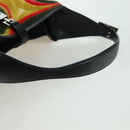GUCCI Jackie Swirl Print Shoulder Bag Velvet Black Silver 001 3306 Auth SW2243SM-7