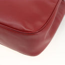 CELINE Circle Tote Bag Leather Gold Bordeaux Auth SW2245A-16