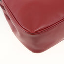 CELINE Circle Tote Bag Leather Gold Bordeaux Auth SW2245A-17