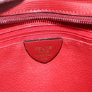 CELINE Circle Tote Bag Leather Gold Bordeaux Auth SW2245A-11