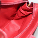 CELINE Circle Tote Bag Leather Gold Bordeaux Auth SW2245A-18
