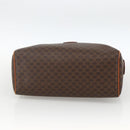 CELINE Macadam Canvas Hand Bag PVC Leather Brown Gold Auth SW2247A-5