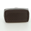 CELINE Macadam Canvas Hand Bag PVC Leather Brown Gold Auth SW2249V-6