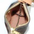 CELINE Macadam Canvas Hand Bag PVC Leather Brown Gold Auth SW2249V-21