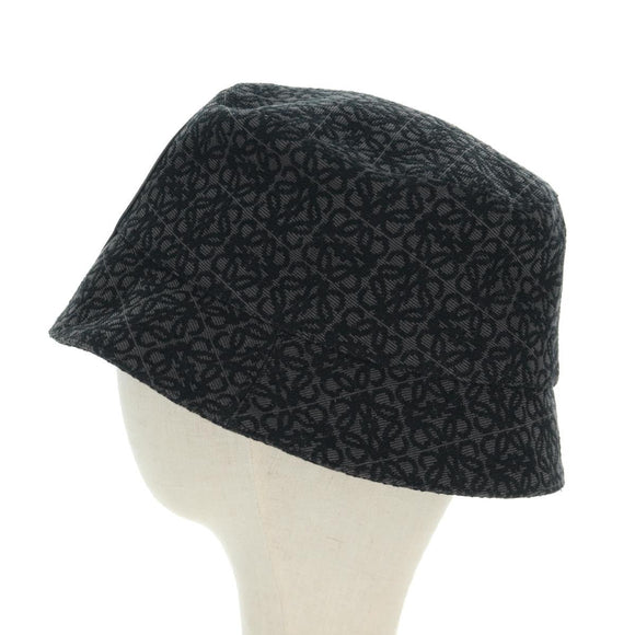 LOEWE Anagram Ghibli Spirited Away No Face Bucket Hat Black Auth SW2255SM