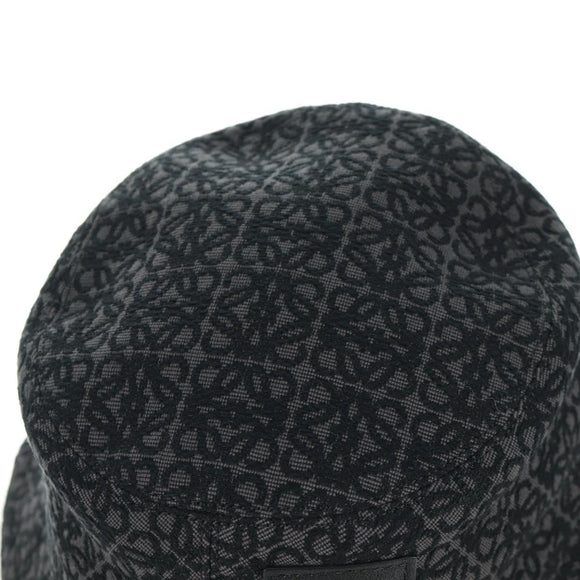 LOEWE Anagram Ghibli Spirited Away No Face Bucket Hat Black Auth SW2255SM