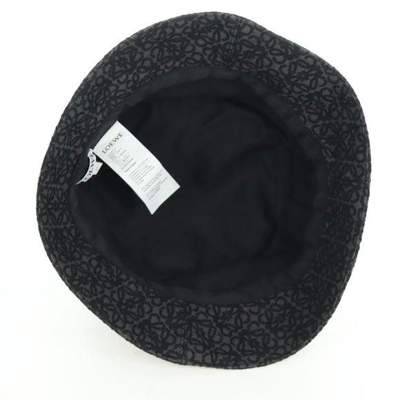 LOEWE Anagram Ghibli Spirited Away No Face Bucket Hat Black Auth SW2255SM