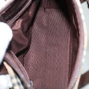 BURBERRY Nova Check Hand Bag Canvas Beige Auth sw226-12