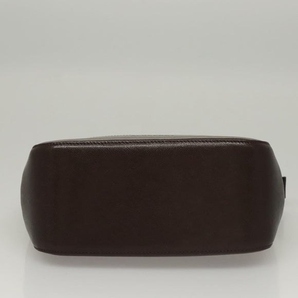 BURBERRY Nova Check Hand Bag Canvas Beige Auth sw226