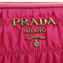 PRADA Chain Shoulder Bag Nylon Pink Gold 1BH152 Auth SW2261SAM-19