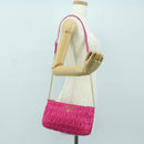 PRADA Chain Shoulder Bag Nylon Pink Gold 1BH152 Auth SW2261SAM-25