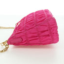 PRADA Chain Shoulder Bag Nylon Pink Gold 1BH152 Auth SW2261SAM-3
