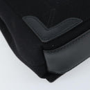 BALENCIAGA Cabas XS Tote Bag Canvas 2way Black Silver 390346 Auth SW2262SAM-16
