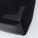 BALENCIAGA Cabas XS Tote Bag Canvas 2way Black Silver 390346 Auth SW2262SAM-17