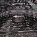 PRADA Hand Bag Cotton Beige Silver BN0701 Auth SW2266A-15