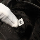 PRADA Hand Bag Cotton Beige Silver BN0701 Auth SW2266A-21