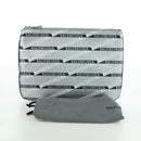 BALENCIAGA Clutch Bag Leather Silver Auth SW2267M-12