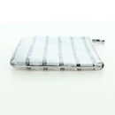 BALENCIAGA Clutch Bag Leather Silver Auth SW2267M-4