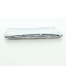 BALENCIAGA Clutch Bag Leather Silver Auth SW2267M-6