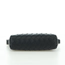 BOTTEGA VENETA INTRECCIATO Traveler Phone Pouch Bag Leather Black Auth SW2269SM-5
