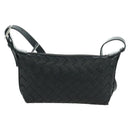 BOTTEGA VENETA INTRECCIATO Traveler Phone Pouch Bag Leather Black Auth SW2269SM-13