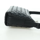 BOTTEGA VENETA INTRECCIATO Traveler Phone Pouch Bag Leather Black Auth SW2269SM-4