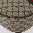 GUCCI GG Supreme Web Sherry Line Bag PVC Beige Gold 10 01 3840 Auth SW2275-10