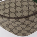 GUCCI GG Supreme Web Sherry Line Bag PVC Beige Gold 10 01 3840 Auth SW2275-12